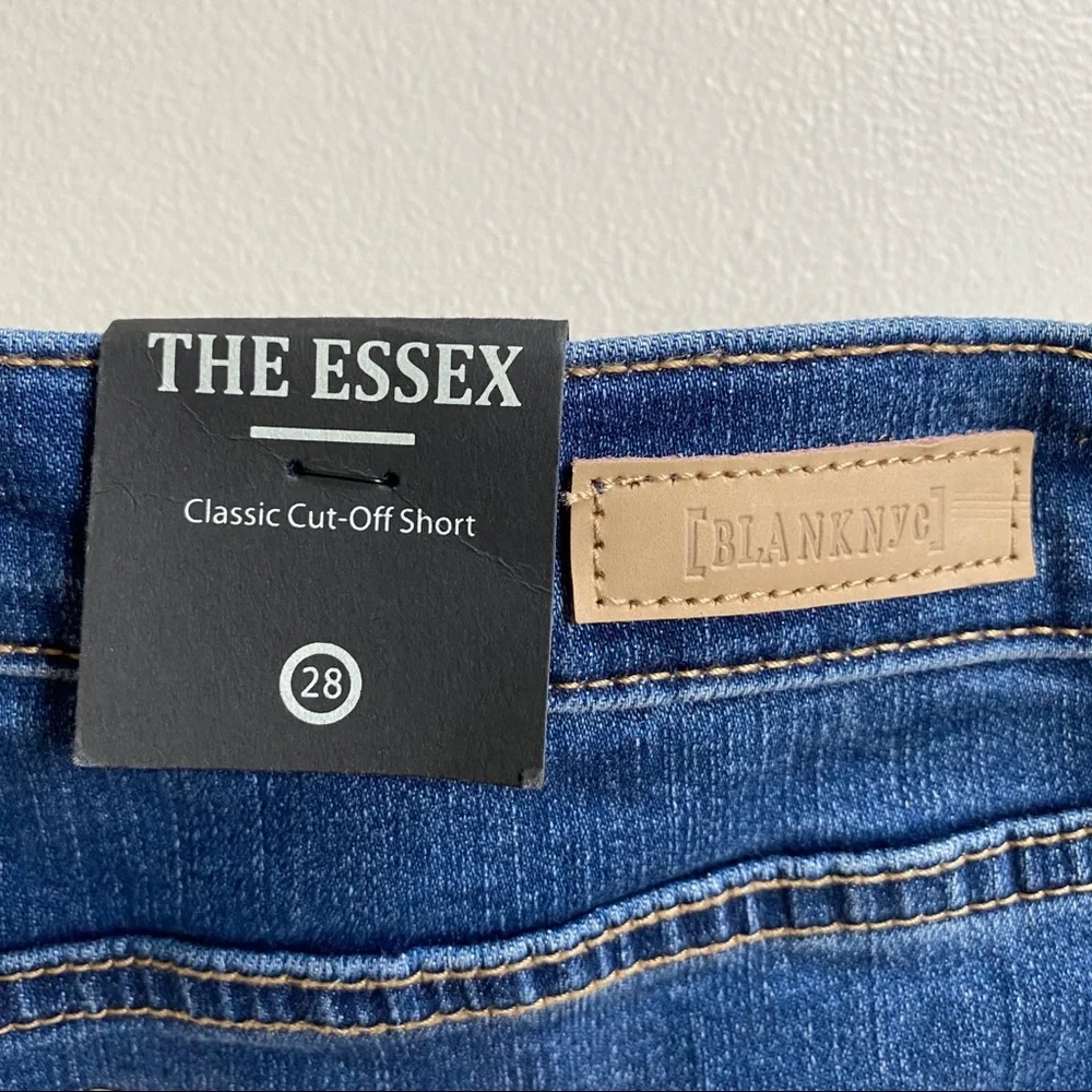 Blank NYC The Essex Rip and Repair Denim Shorts Size 28